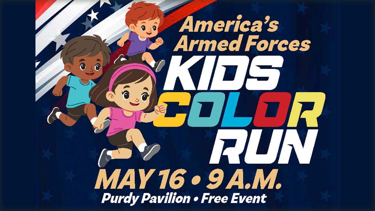 Kids Color Run brought to you by America'a Armed Forces